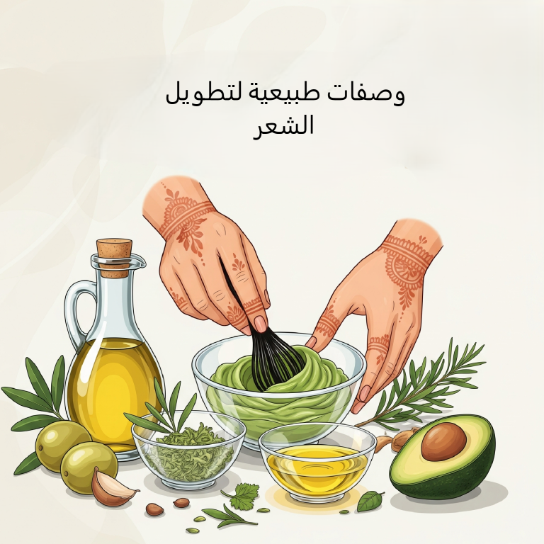 وصفات طبيعية لتطويل الشعري